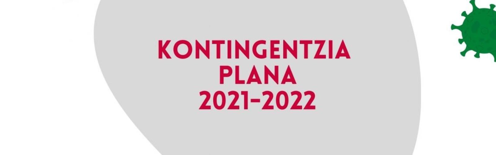 2021-2022 ikasturterako kontingentzia-plana